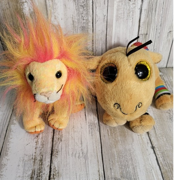 Bushy the Lion & Jamal the Camel Stuffed Animal Bundle Cute Fuzzy Collectible - Picture 3 of 11